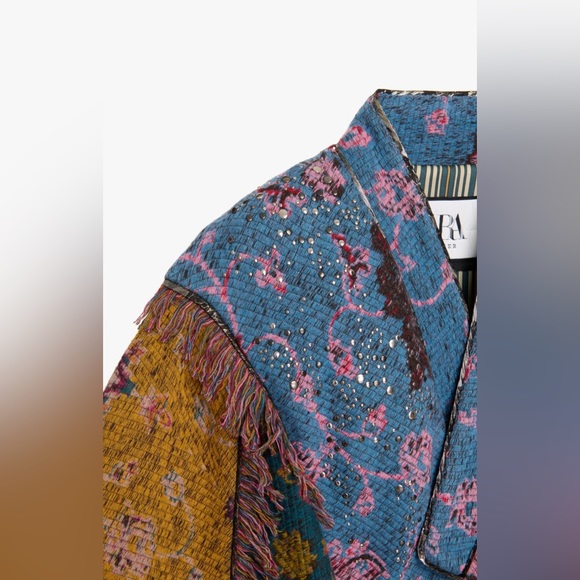 Zara Atelier Patchwork Poncho Limited Edition - Picture 6 of 13